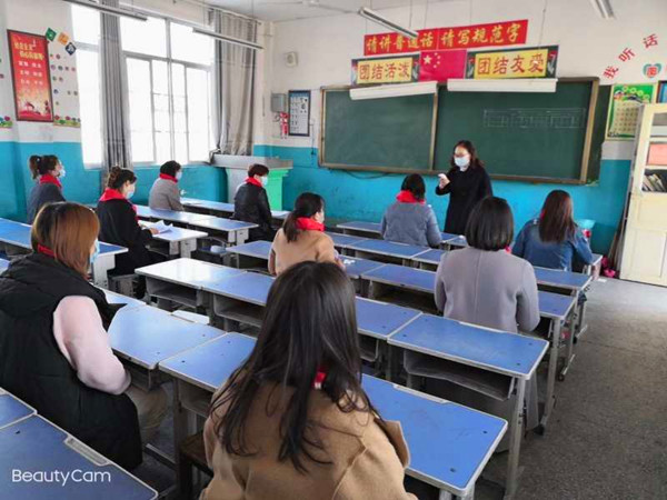 马兰屯镇各校举行开学疫情防控模拟演练